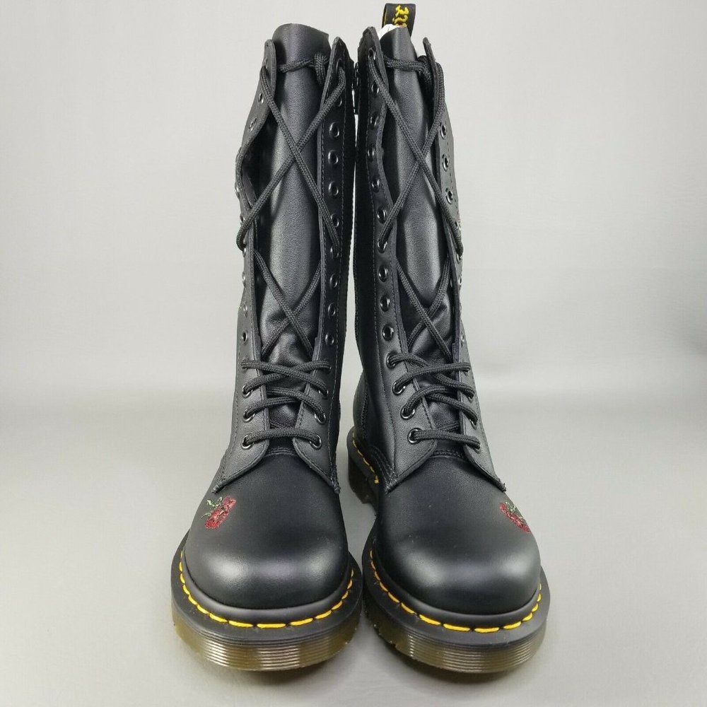 Dr Martens Vonda 14-Eye Combat Boots Womens 6 - Picture 3 of 7